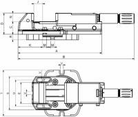 Maschinenschraubstock Fresmak ARNOLD Classic hydraulisch...