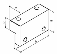 Schraubstock-Backe hoch Fresmak ARNOLD standard, glatt, geh&auml;rtet, 125-200 mm