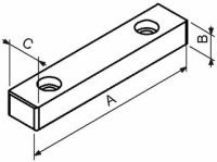 Schraubstock-Aufsatzbacke Fresmak ARNOLD MAT, glatt,...