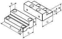 Schraubstock-Stufenbacken-Satz Fresmak ARNOLD MB2, glatt,...