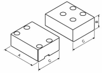 Schraubstock-Backen-Satz Fresmak ARNOLD MB2, glatt,...