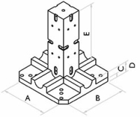 Aufspanneinheit Kubus 4x90&deg; Fresmak ARNOLD MAT,...