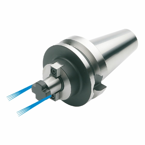 Messerkopfaufnahme mit stirnseitiger K&uuml;hlung, MAS BT 40, ISO 7388-2, JIS B 6339, Form AD/B, G6,3 bei 15.000 1/min