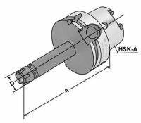 Spannzangen Spannfutter - ER-Mini, HSK 63, DIN 69893,...