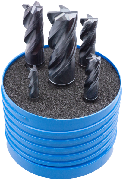 VHM HPC Schaftfr&auml;ser Set 6,0 - 16,0 mm, Typ UNI, Z4, 37&deg;, EF, HB