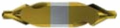 HSS-Co5 Zentrierbohrer, TiN beschichtet, DIN 333, Form A, mit Fl&auml;che