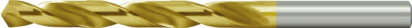 HSS-G Spiralbohrer &Oslash; 4,00-8,90 mm mit TiN Beschichtung, DIN 338, Typ N