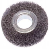 Rundb&uuml;rste 250x30-35x20 mm, Stahldraht gewellt 0,3...