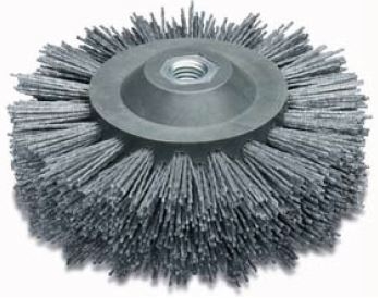Gestanzte Rundb&uuml;rste &Oslash; 140x58x40 mm, SIC80/1,2 - mit M14 Aufnahme