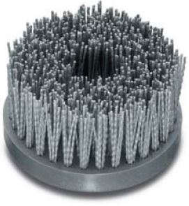 LESSMANN Tellerb&uuml;rste f&uuml;r Holzbearbeitung &Oslash; 130x20 mm, 4-reihig, Besatzl&auml;nge 50 mm, SIC K 80/1,20 - M14