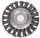 Zopf-Rundb&uuml;rste &Oslash; 178 mm, Stahldraht glatt 0,50 mm, Bohrung &Oslash; 22,2 mm