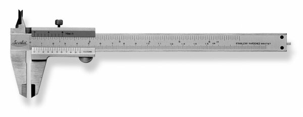 SCALA Taschen-Meßschieber 150x40 mm mit Kreuzspitzen