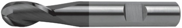 VHM Kugelfr&auml;ser &Oslash; 2,00-20,00 mm, Z2, 30&deg; Drall, Alcrona Beschichtung, HB-Schaft