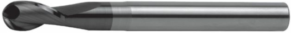 VHM Kugelfr&auml;ser extralang &Oslash; 2,00-20,00 mm, Z2, 30&deg; Drall, Alcrona Beschichtung, HA-Schaft