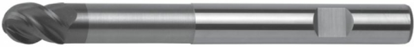 VHM Kugelfr&auml;ser extralang - kurze Schneide &Oslash; 6,00-20,00 mm, Z4, 45&deg; Drall, Alcrona, HB-Schaft