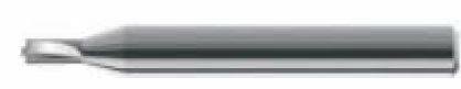 VHM Micro-Viertelkreisfr&auml;ser Radius 0,1 - 3,0 mm, Z2, L&auml;nge 50 mm