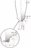 VHM Micro-Viertelkreisfr&auml;ser Radius 0,1 - 3,0 mm,...