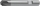 VHM Viertelkreisfr&auml;ser Radius 0,5 - 6,0 mm, Z4, Alcrona Beschichtung, HB-Schaft
