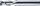 VHM Fr&auml;ser Z2, 45&deg;, SF, blank, HA-Schaft