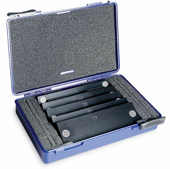 Parallelunterlagen magnetisch, Set (5 Paar) -&nbsp;125mm &times; 15, 30, 35, 37, 39mm