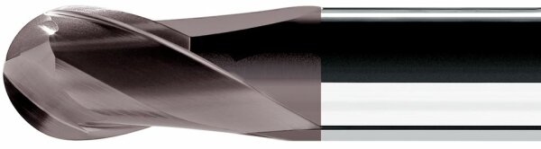 VAN HOORN  Kugelfr&auml;ser VHPK, &Oslash; 0,1 - 3,0 mm, Z2, 30&deg;, GL 51 mm, TiAlN, HA-Schaft &Oslash; 4 mm