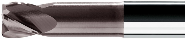 VAN HOORN  Torusfr&auml;ser VHPT, &Oslash; 0,2 - 2,0 mm, Z4, 30&deg;, GL 64 mm, TiAlN, HA-Schaft &Oslash; 6 mm