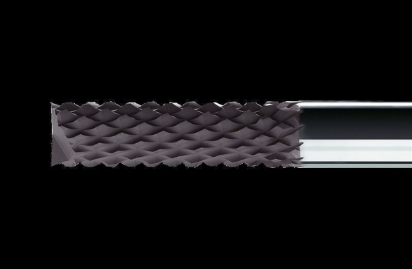 VAN HOORN  Graphit-Schruppfr&auml;ser VHGR, &Oslash; 6,0 mm, Z2, Schutzfase 0,3 mm, 25&deg;, SL 18 mm, GL 78 mm, HA-Schaft &Oslash; 6 mm