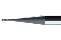 VAN HOORN  Graphit-Kugelfr&auml;ser VHMGK, &Oslash; 0,3 - 1,5 mm, Z2, 40&deg;, Diamantbeschichtet, HA-Schaft