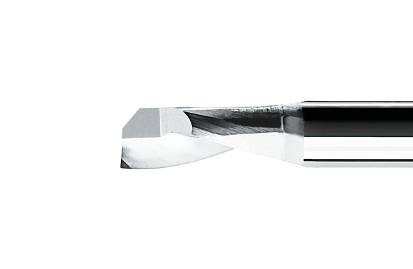 VAN HOORN VHM-Einzahnfr&auml;ser VHKE, &Oslash; 1,0 - 12,0 mm, 20&deg;, blank, lange Ausf&uuml;hrung, HA-Schaft