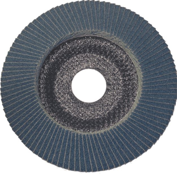 F&auml;cherschleifscheiben HiTec Typ GH29 (konisch 15&deg;) mit Zirkonkorund, &Oslash; 178 mm, Bohrung 22,23 mm