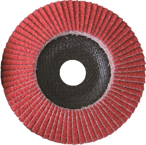 F&auml;cherschleifscheiben Powerflex mit Keramik Typ G19 (konisch 15&deg;), &Oslash; 115 mm, Bohrung 22,23 mm