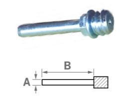 Gewindeschaft f&uuml;r Mini-F&auml;cherschleifscheiben, &Oslash; 6,0 mm