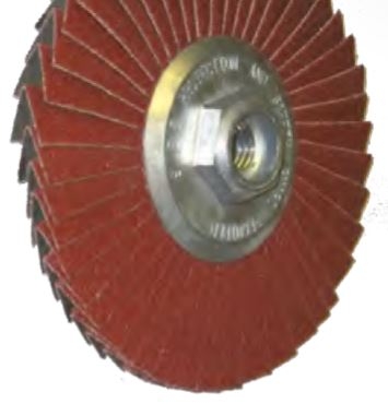 Faltscheiben mit Normalkorund Typ FS, &Oslash; 115 mm, Aufnahme M14