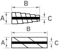Zylindrische Schleifrollen Typ SR mit Normalkorund, &Oslash;10x25x3,2 mm