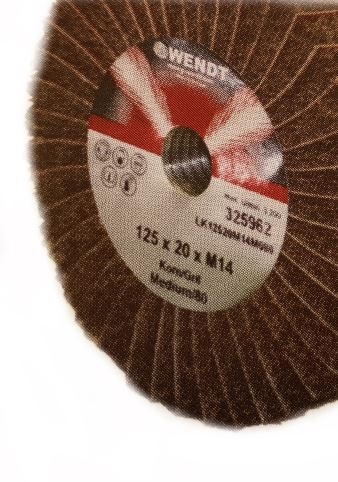 Kombinierte Vlies-Lamellenscheibe Typ LK M14, &Oslash;125x20xM14
