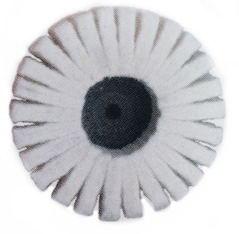 Mini-Filzf&auml;cherscheiben mit Kunststoffteller Typ FK, &Oslash;75 mm, Verschluss R-Typ