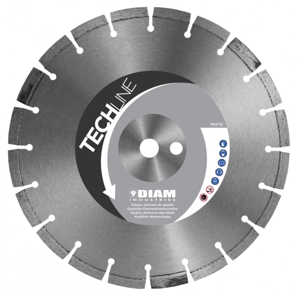DIAM Diamanttrennscheiben - MULTIMATERIAL Beton, Asphalt, Granit, Hohlstahl oder  Stahl mit geringer Dicke
