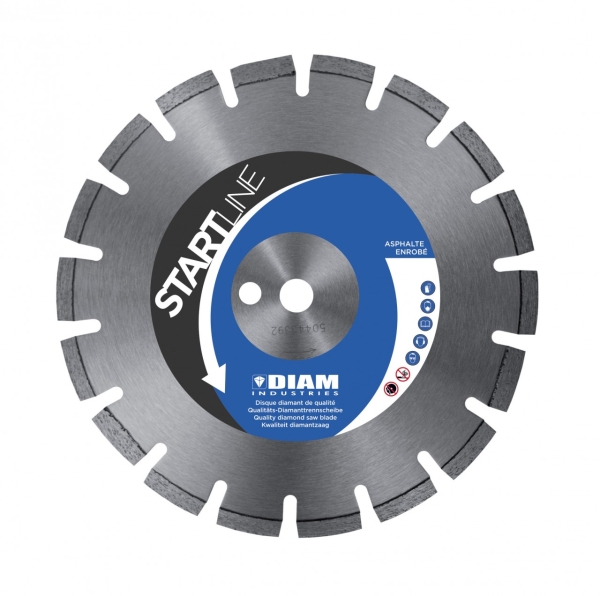 DIAM Diamanttrennscheiben - ASPHALT -  Strassenbelag, abrasives Material, Trocken- / Nassschnitt
