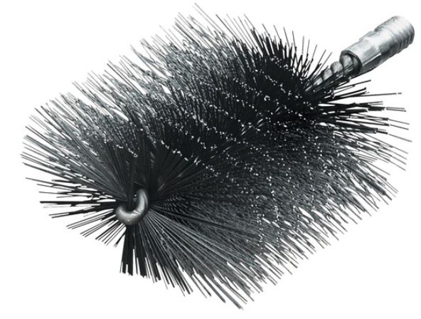 Heizkesselb&uuml;rsten, Gewinde W 1/2", Stahldraht 0,35 mm, eckig