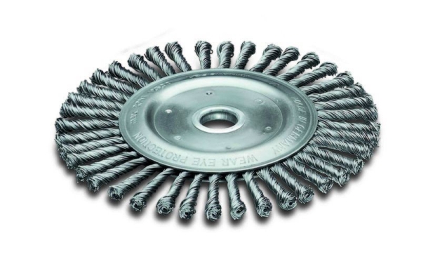 Rundb&uuml;rste, Stahldraht 0,50 mm, gezopft, f&uuml;r Motorsensen